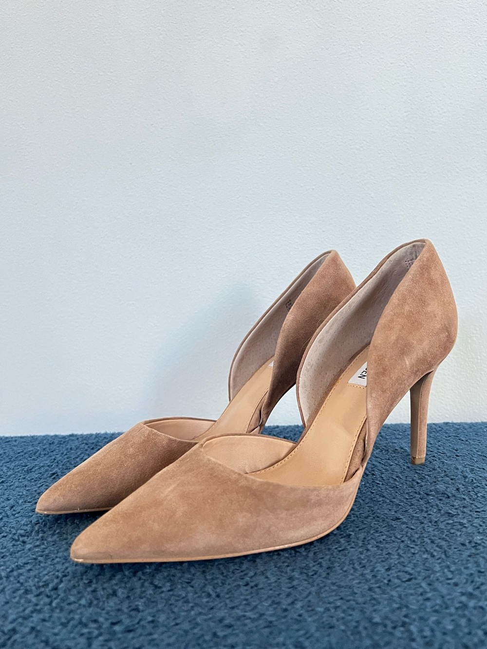 Steve Madden Taupe Suede Pointed-Toe D'Orsay Pumps US8.5